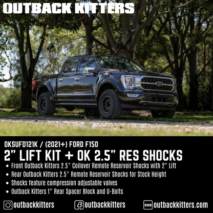 Outback Kitters 2' Levelling Kit for 2021+ Ford F150