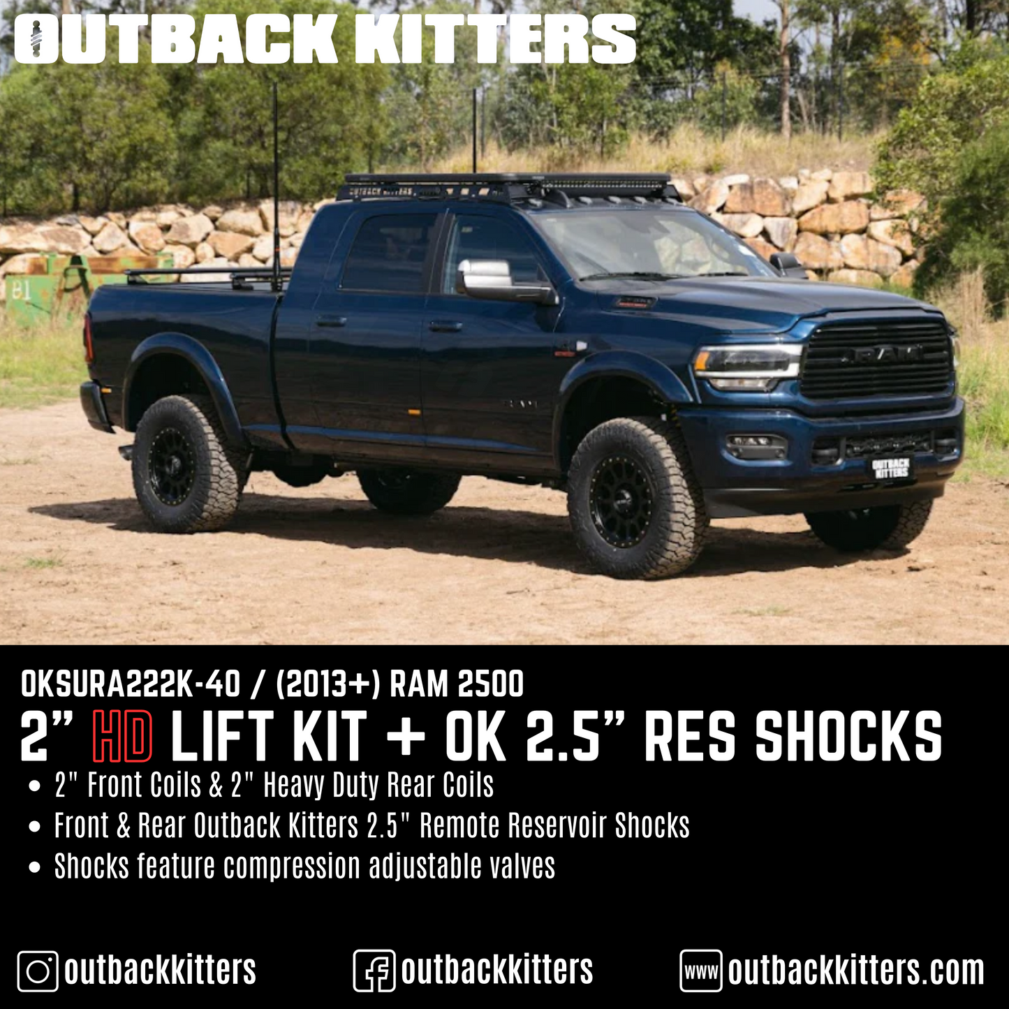 Outback Kitters 2' Lift Kit for 2013+ Ram 2500