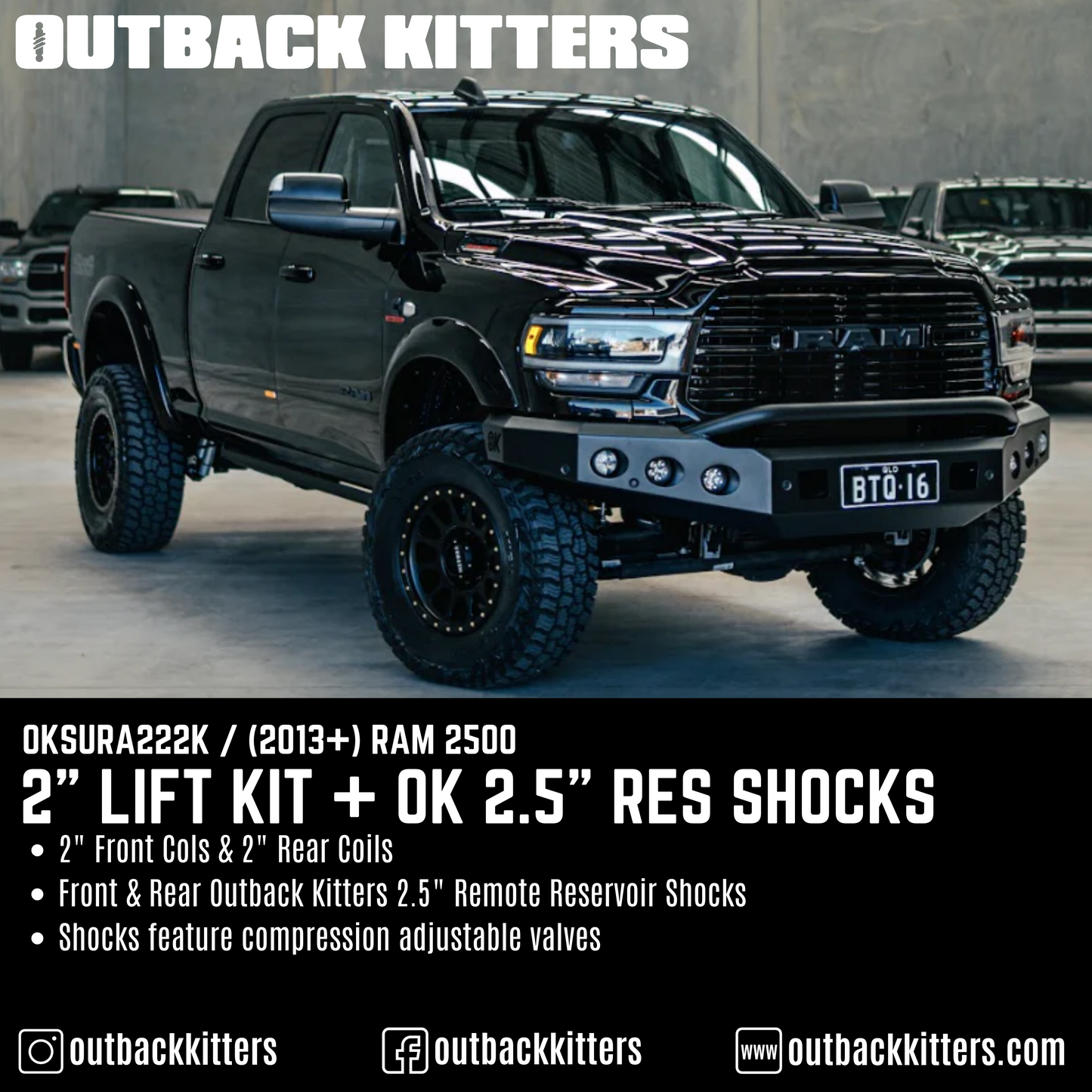 Outback Kitters 2' Lift Kit for 2013+ Ram 2500