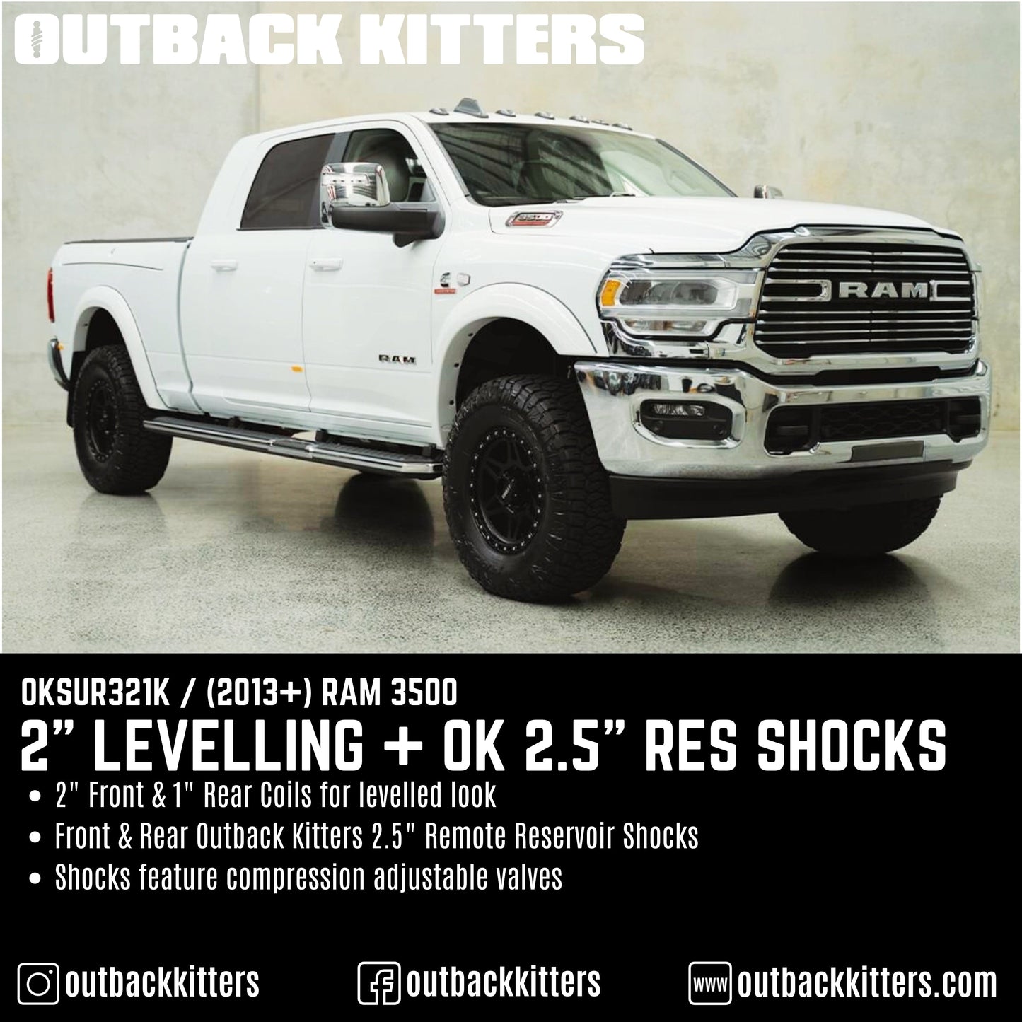 Outback Kitters 2' Lift Kit for 2013+ Ram 3500