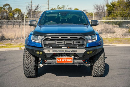 Predator bar fitted with Stedi Light bar and Stedi cube lights in fog light area