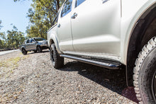 Toyota Hilux N70 FLAT Rock Sliders / Side Steps - P/C Ally Checkerplate Tread