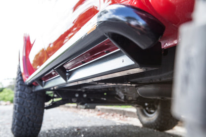 Toyota Hilux N70 ANGLED Rock Sliders / Side Steps - Powdercoated