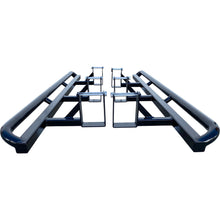 Isuzu D-Max 2012-2020 ANGLED Rock Sliders / Side Steps - Powdercoated