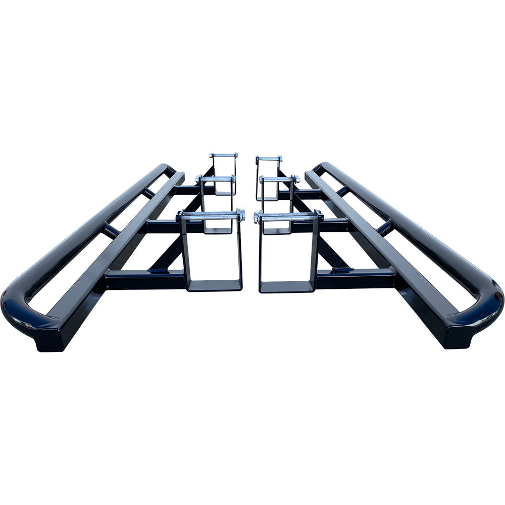 Mazda BT50 2012 - 2020 ANGLED Rock Sliders / Side Steps - Powdercoated