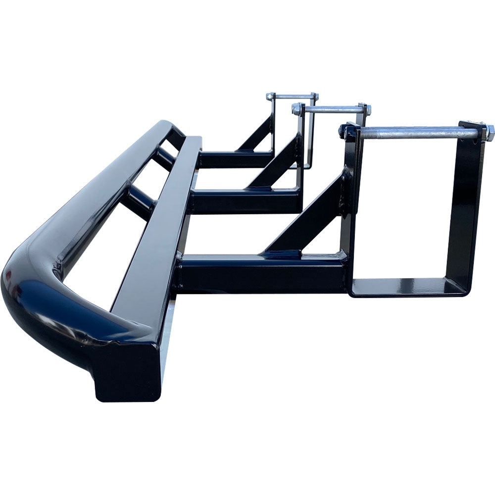 Isuzu D-Max 2012-2020 ANGLED Rock Sliders / Side Steps - Powdercoated