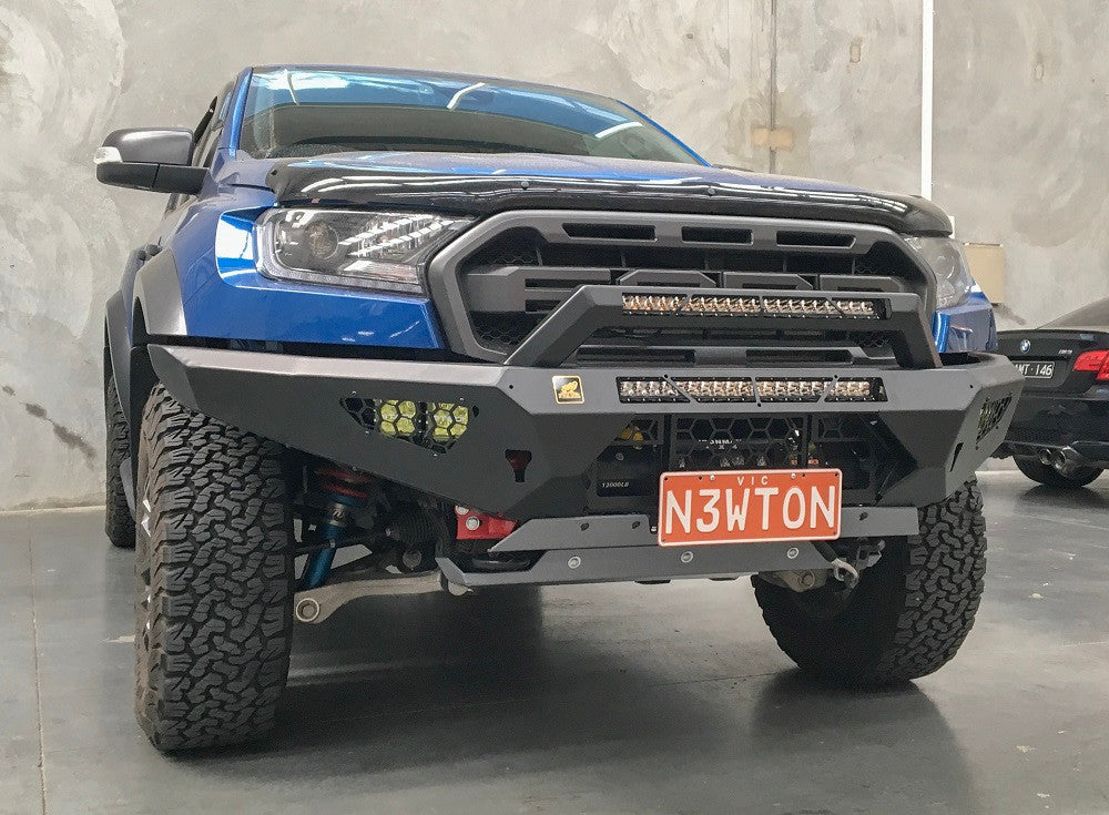 Stedi light bars added to bull bar and stealth hoop