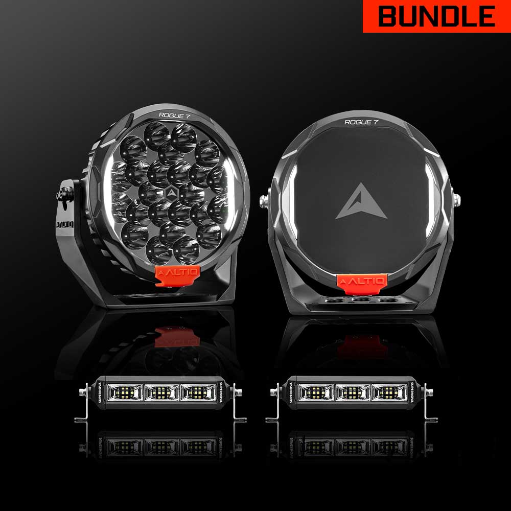 Rogue MK3 7' Pair + 8' Scene Light Bar Bundle