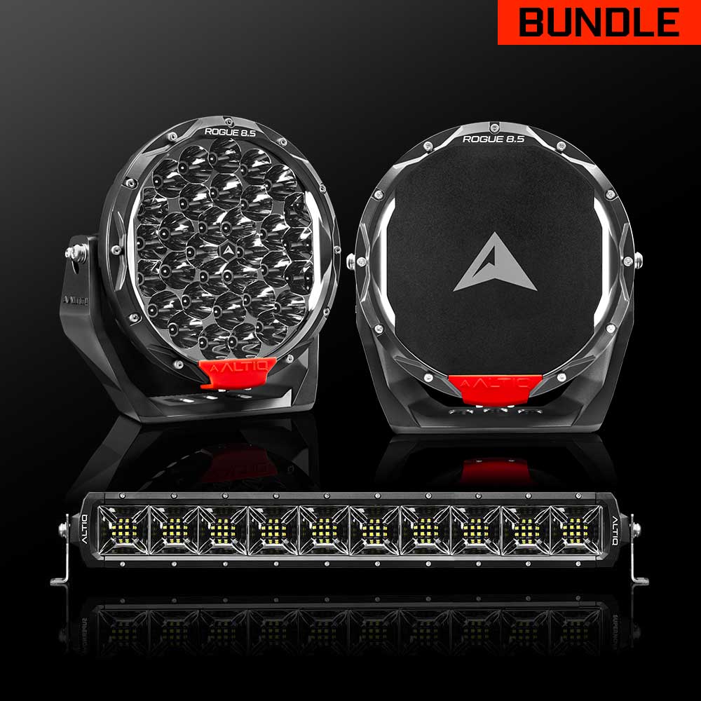Rogue MK3 8.5' Pair + 22' Scene Light Bar Bundle