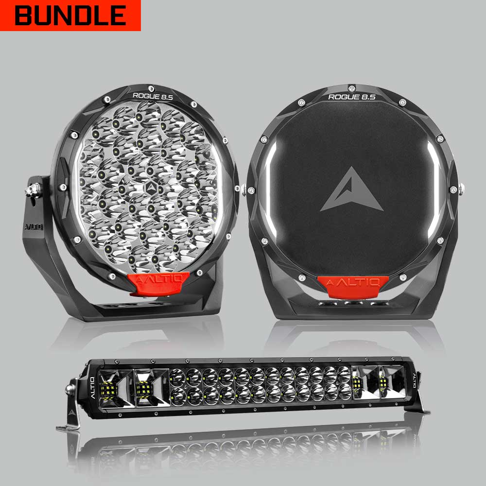 Rogue MK3 8.5' Pair + 22' Hybrid Light Bar Bundle