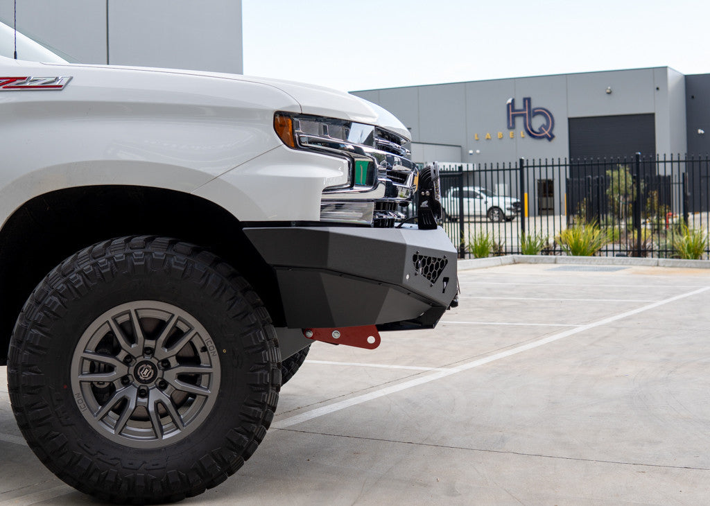 Predator bar on Chevy Silverado with optional lights