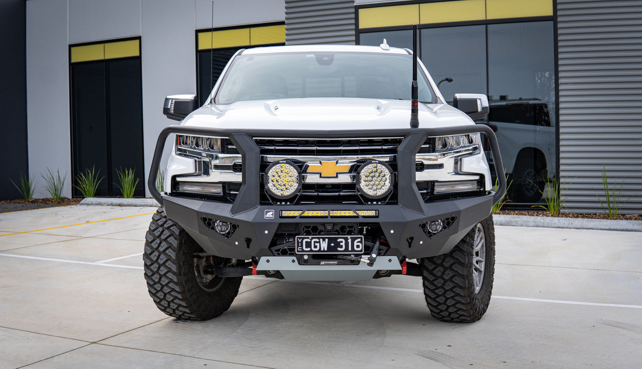 Chevy Silverado 1500 Toro bull bar with optional lights