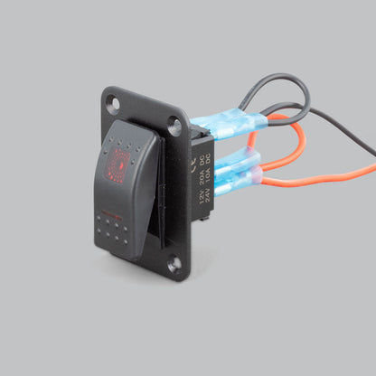 ALTIQ™ Single Gang Rocker Switch Panel - Red LED
