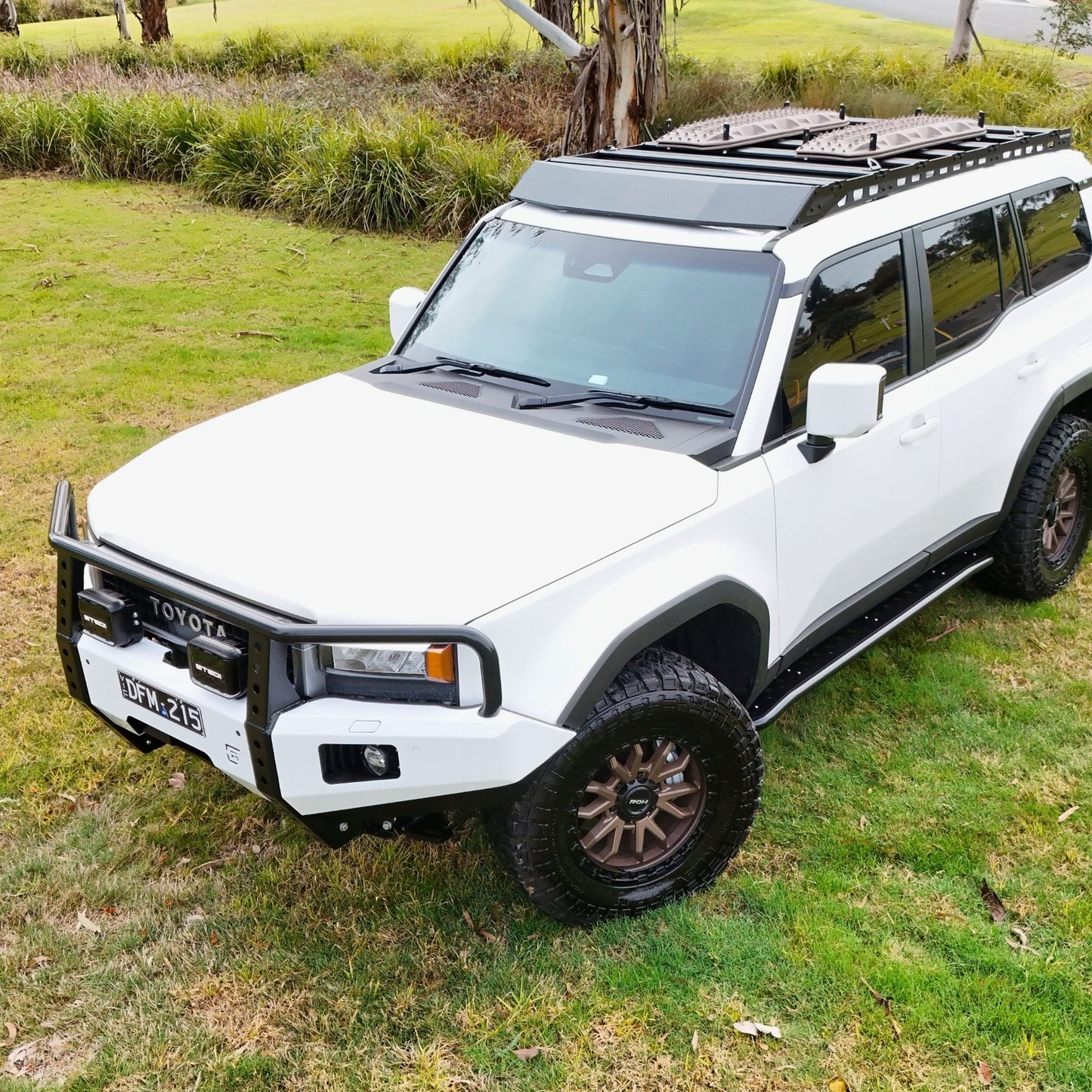 250 Series Toyota Landcruiser Prado Hooped (Dallas) Bull Bar