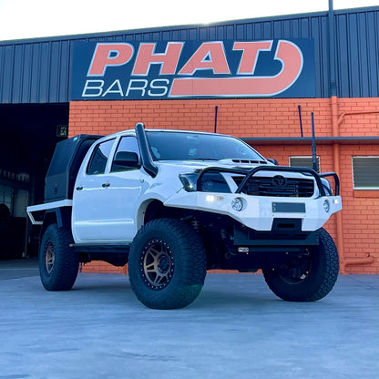 Toyota Hilux N70 ANGLED Rock Sliders / Side Steps - Powdercoated