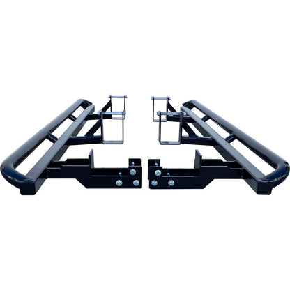 Toyota Hilux N70 ANGLED Rock Sliders / Side Steps - Powdercoated