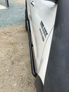 Toyota Hilux N80 ANGLED Rock Sliders / Side Steps - Powdercoated