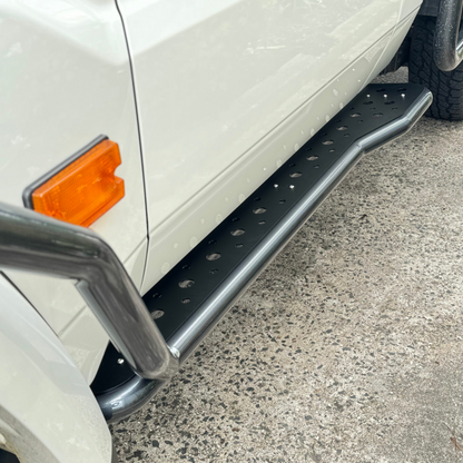 79 Series Single Cab Toyota Landcruiser Revolution Rock Sliders & Rails