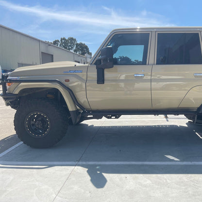 79 Series Dual Cab Toyota Landcruiser Revolution Rock Sliders & Rails