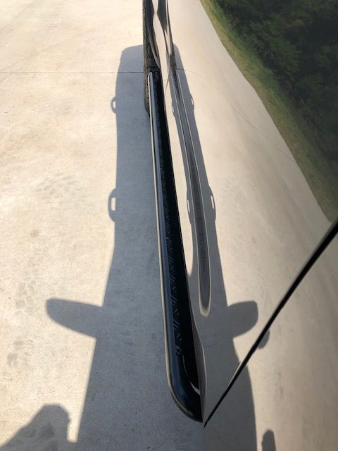 Toyota Fortuner ANGLED Rock Sliders / Side Steps - P/C Ally Checkerplate Tread