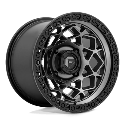 Fuel UTV D784 UNIT UTV 15x7 4x156 +10 Gunmetal W/ Matte Black Ring