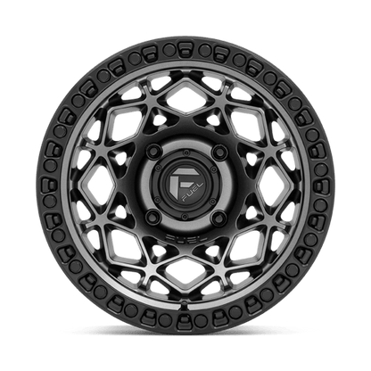 Fuel UTV D784 UNIT UTV 15x7 4x156 +10 Gunmetal W/ Matte Black Ring