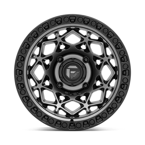 Fuel UTV D784 UNIT UTV 15x10 4x156 +0 Gunmetal W/ Matte Black Ring