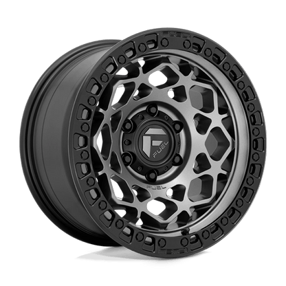Fuel 1PC D784 UNIT 17x9 6x135 -12 Gunmetal W/ Matte Black Ring