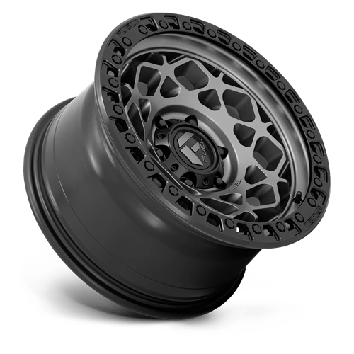 Fuel 1PC D784 UNIT 17x9 6x139.7 -12 Gunmetal W/ Matte Black Ring