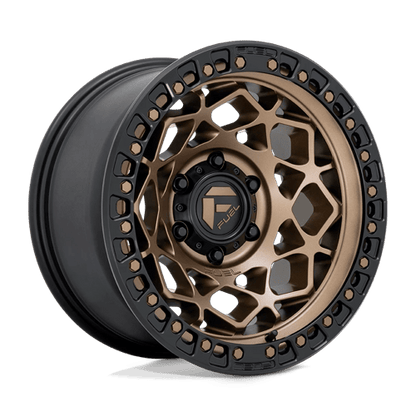 Fuel 1PC D785 UNIT 17x9 6x139.7 -12 Bronze W/ Matte Black Ring