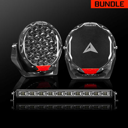 Rogue MK3 8.5' Pair + 22' Scene Light Bar Bundle