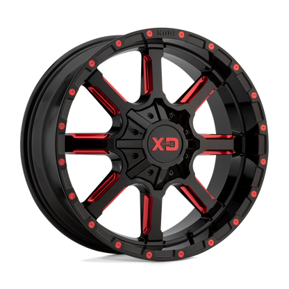 GLOSS BLACK MILLED W/ RED TINT