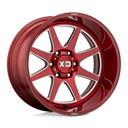 BRUSHED RED W/ MILLED ACCENTS