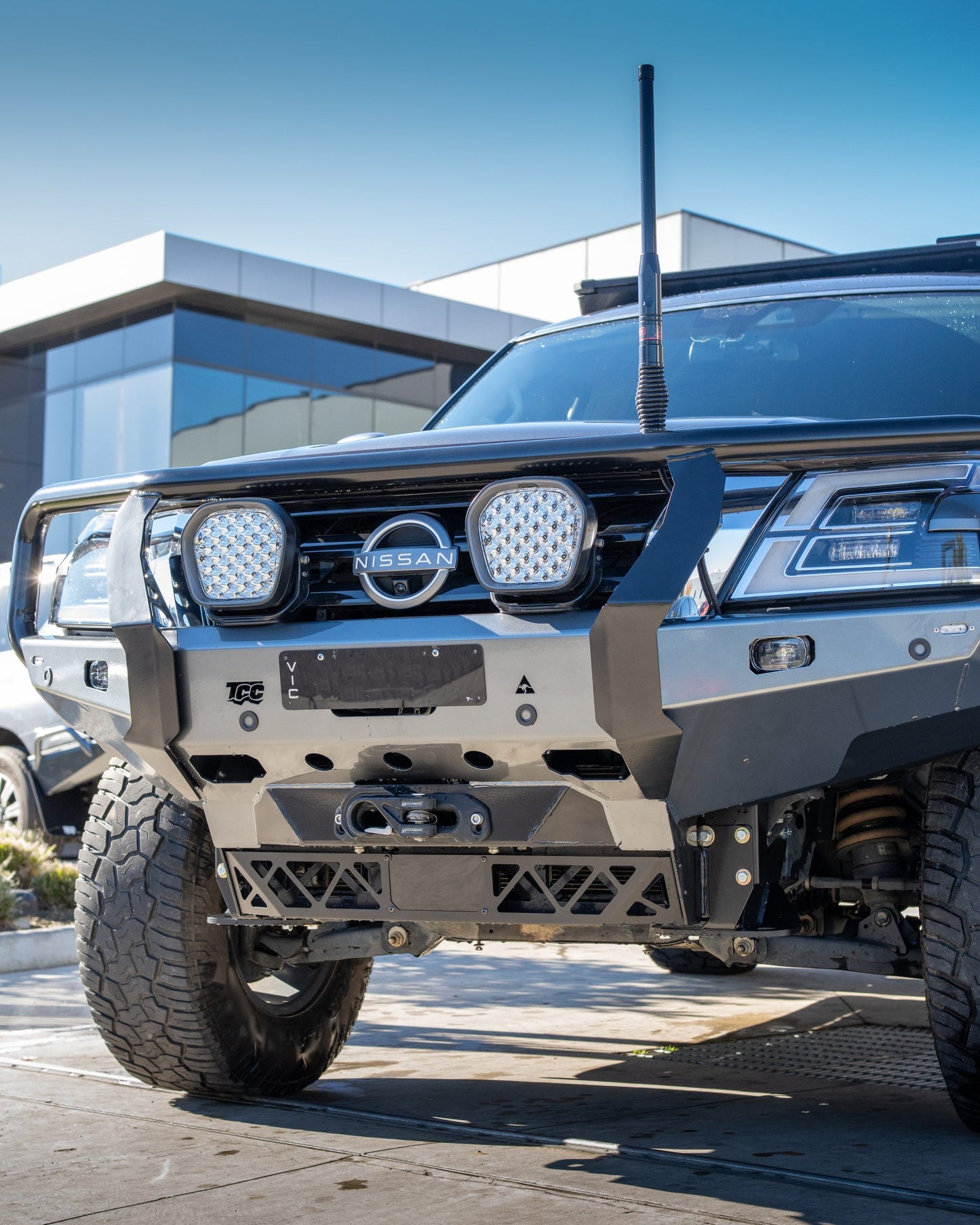 Nissan Y62 Patrol S5 Bull Bar - Image 13