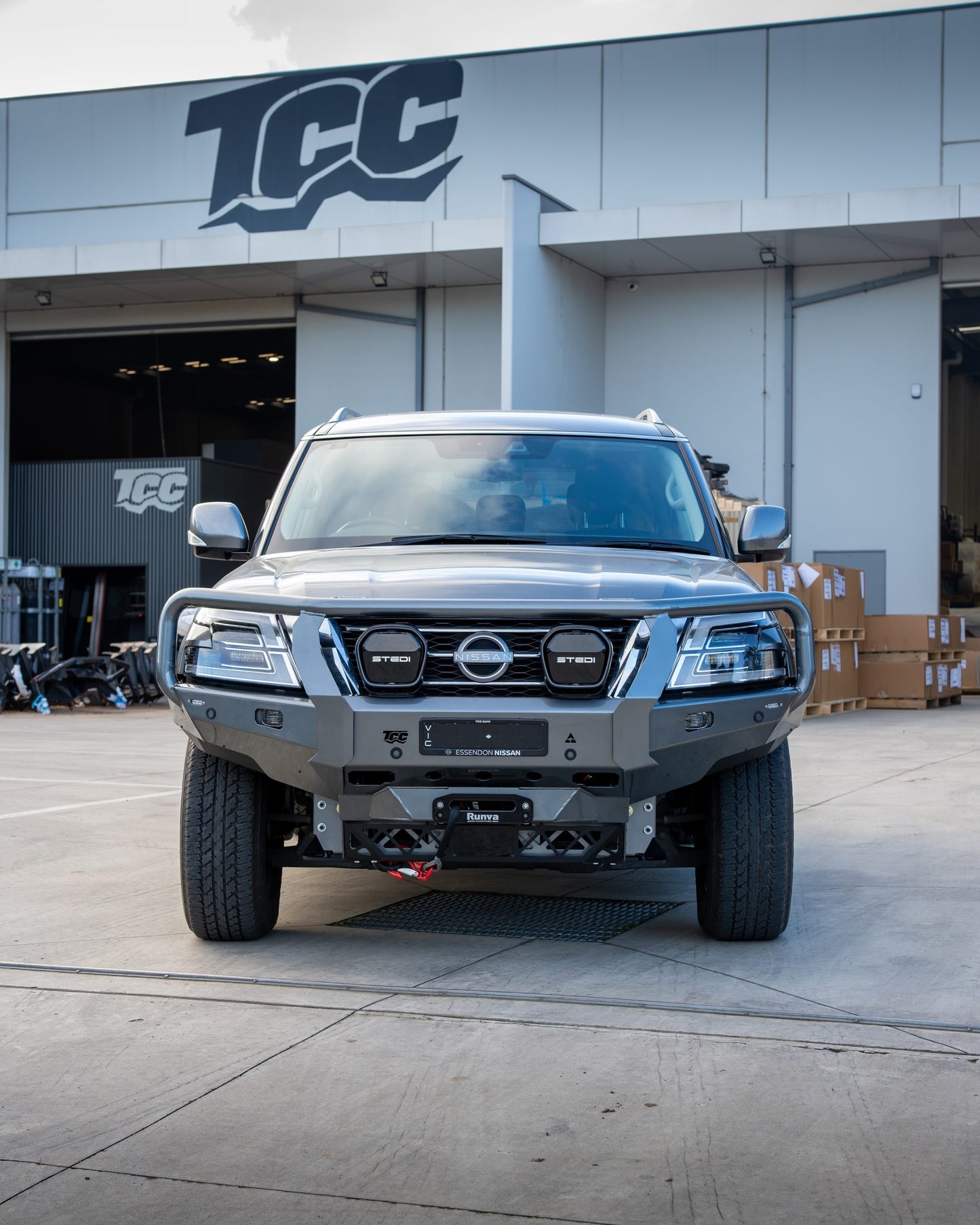 Nissan Y62 Patrol S5 Bull Bar - Image 7