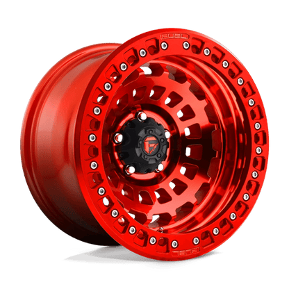 Fuel 1PC D100 ZEPHYR BEADLOCK 17x9 5x127 -38 Candy Red