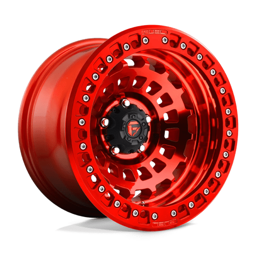 Fuel 1PC D100 ZEPHYR BEADLOCK 17x9 5x127 -15 Candy Red