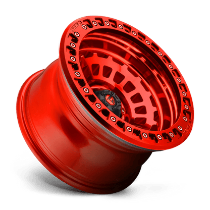 Fuel 1PC D100 ZEPHYR BEADLOCK 17x9 5x127 -15 Candy Red