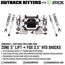 OK with Zone Offroad 5' Lift Kit for 2011-2019 Chev/GMC 2500