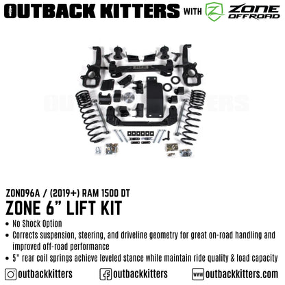 OK with Zone Offroad 6' Lift Kit for 2019+ Ram 1500 DT