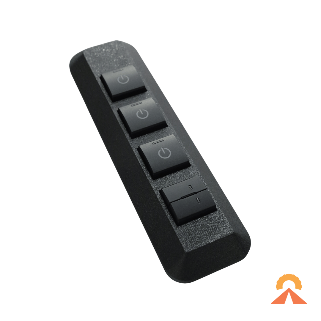 Accessory Switch Panel 4 Gang – Chevrolet Silverado 1500 – Centre Console Mount