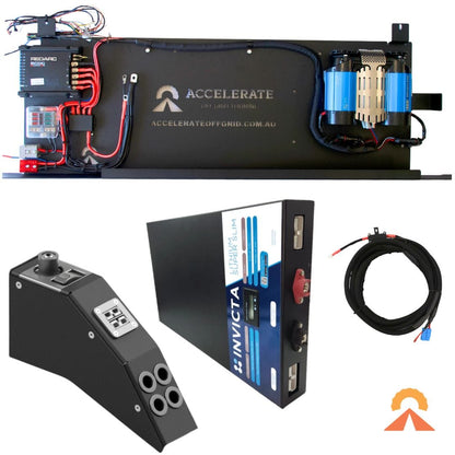 Dual Battery – 79 Series LandCruiser – 100Ah Behind Seat - With Air Compressor