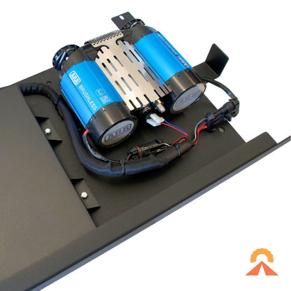 Dual Battery – 79 Series LandCruiser – 100Ah Behind Seat - With Air Compressor