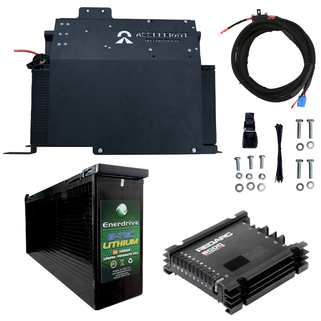 Dual Battery - 79 Series LandCruiser - 100Ah Behind Seat - With Jumpstart Feature