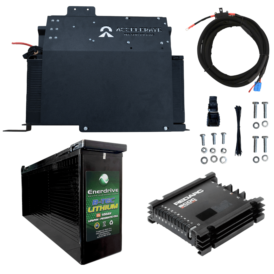 Dual Battery - 79 Series LandCruiser - 100Ah Behind Seat - With Jumpstart Feature