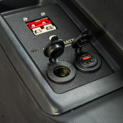 Socket Bank - Prado LC250 Series - Rear Cupholder for Underfloor Dual Battery System