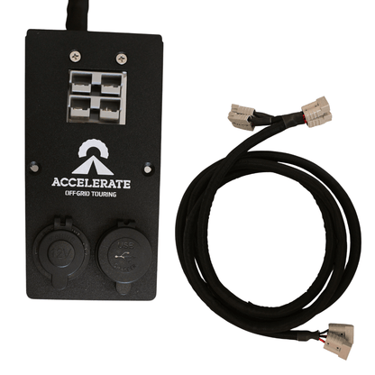 Socket Bank + Y-Lead Bundle - Prado 250 Series - Drivers Rear Cup Holder