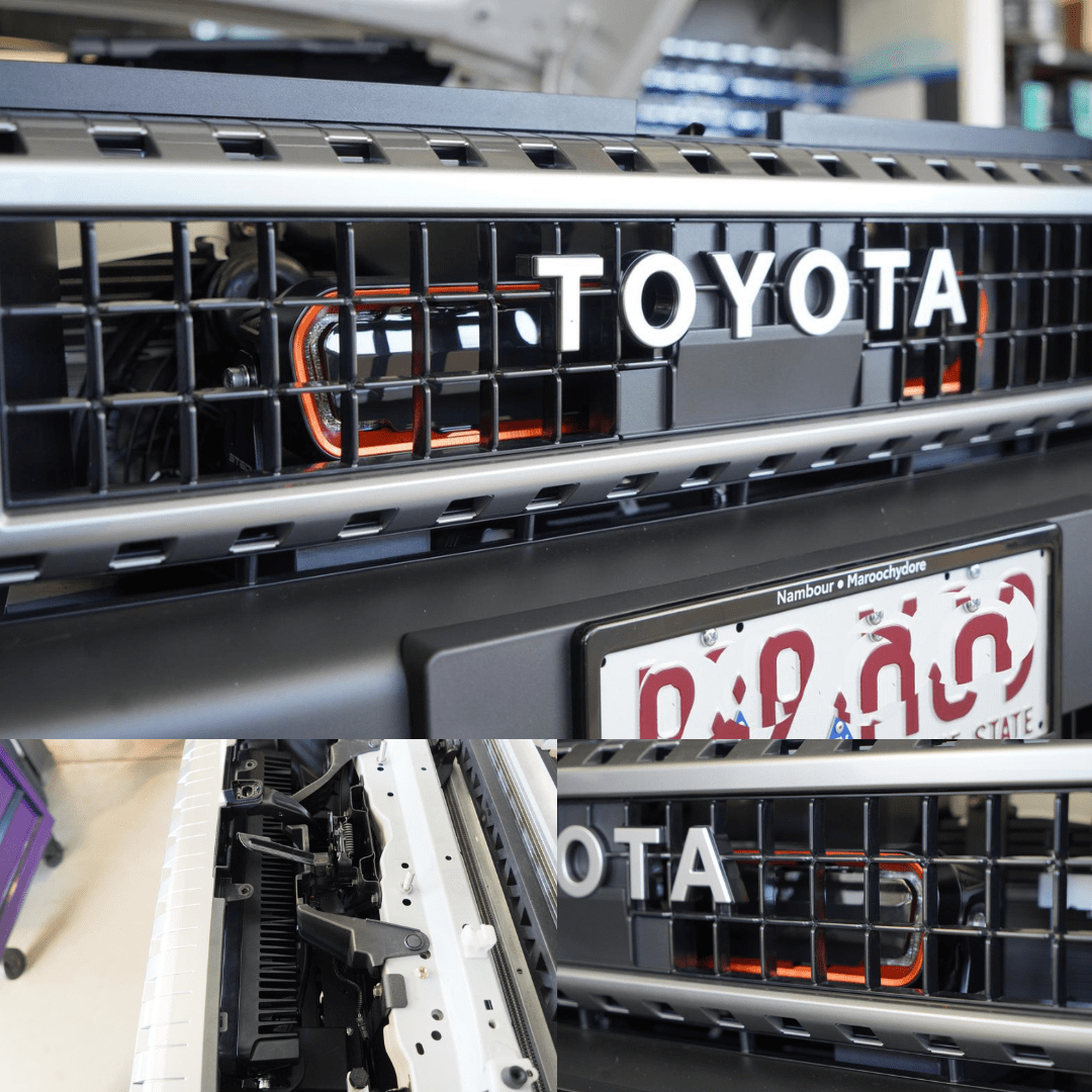 Spotlight/Lightbar Mount - Prado LC250 Series - Behind Grille