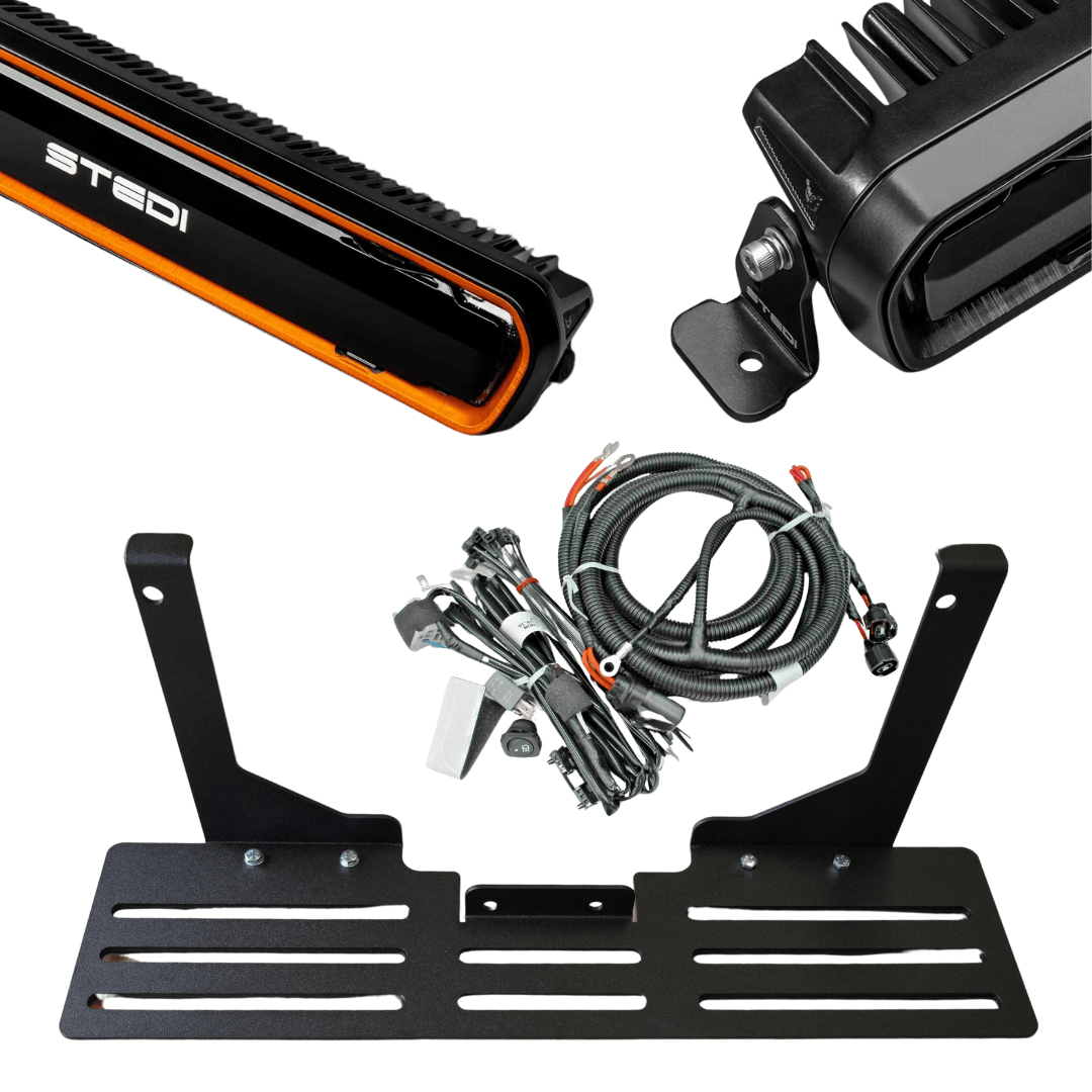 Spotlight/Lightbar Mount - Prado LC250 Series - Behind Grille