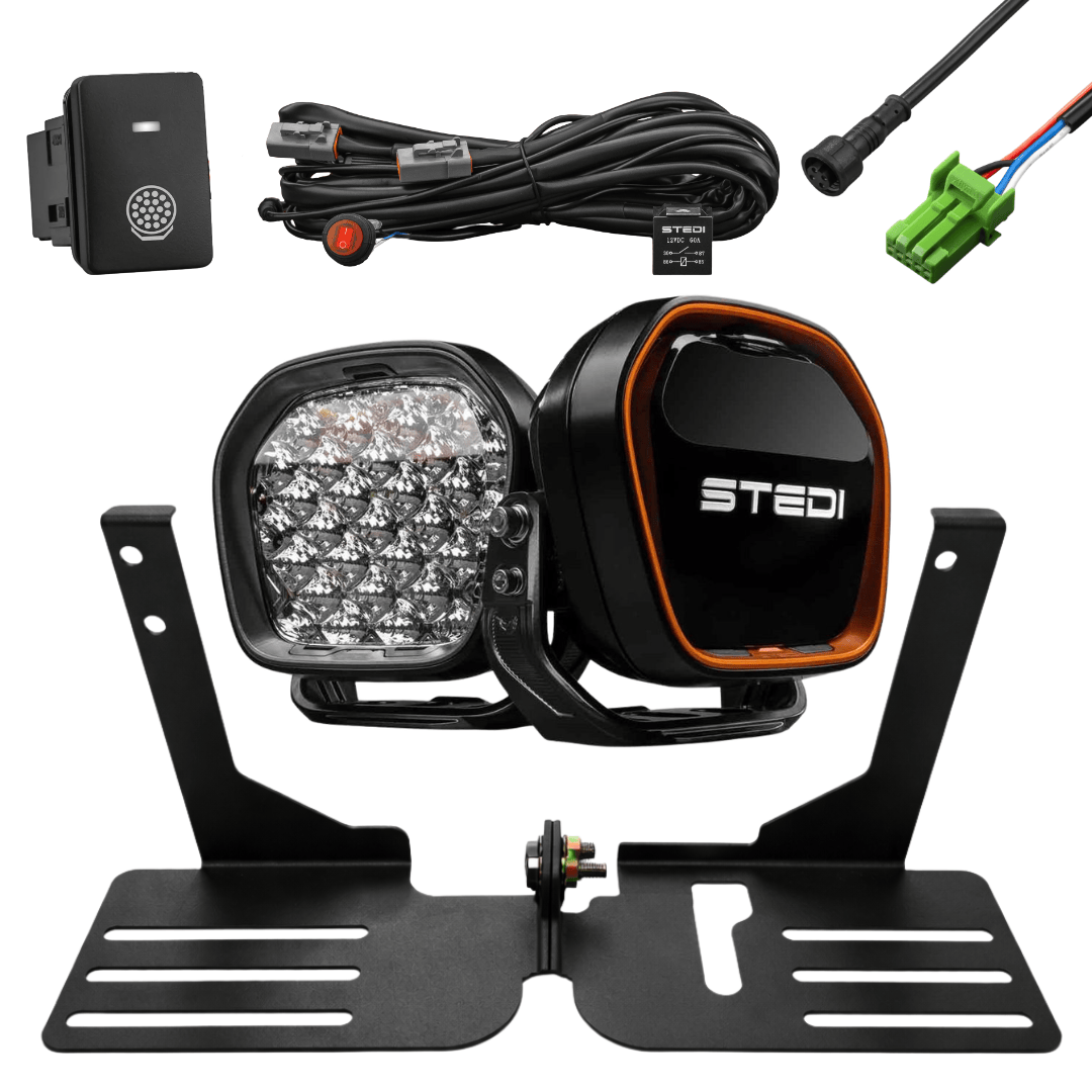 Spotlight Mount - N80 Hilux - Behind Grille